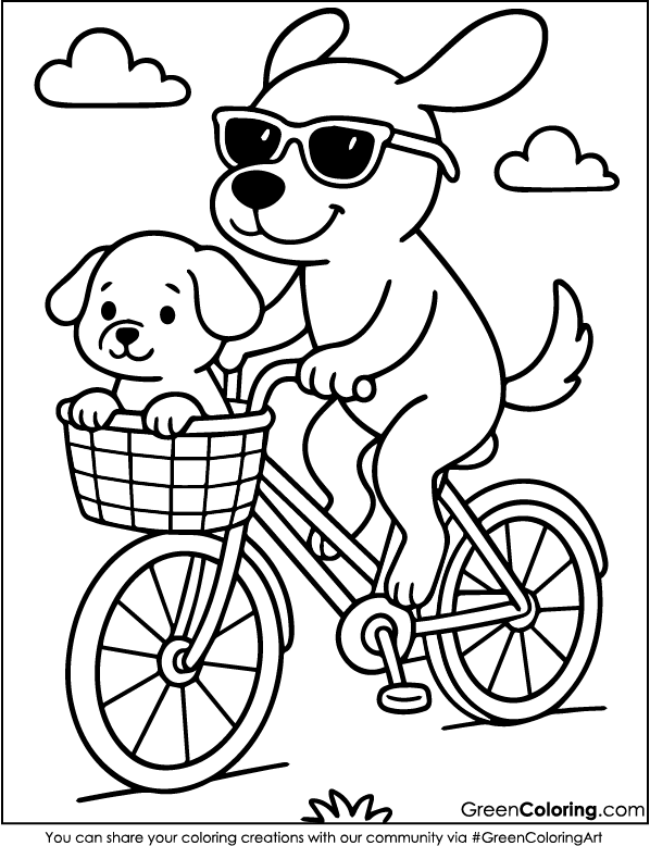 Bicycle Coloring Pages