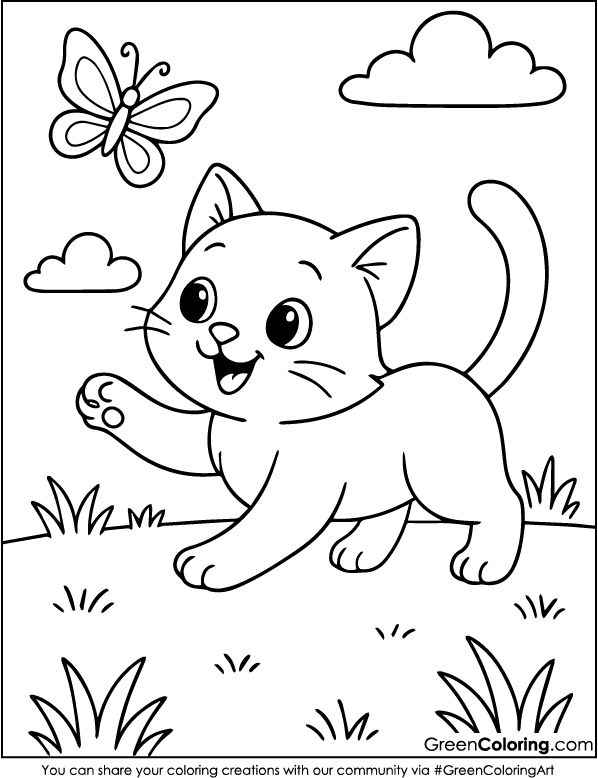 Cat Coloring Pages