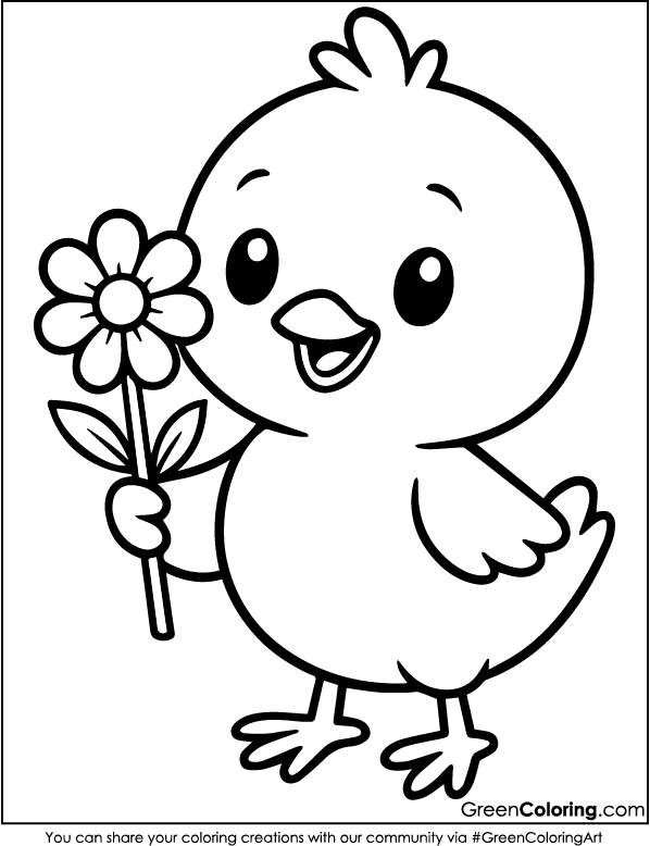Download Free Printable Chicken Coloring Sheets PDF