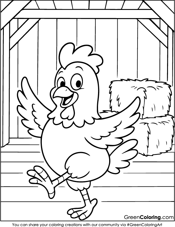 Chicken Coloring Pages