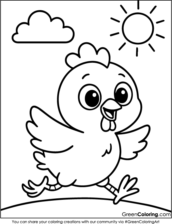 Chicken Coloring Pages