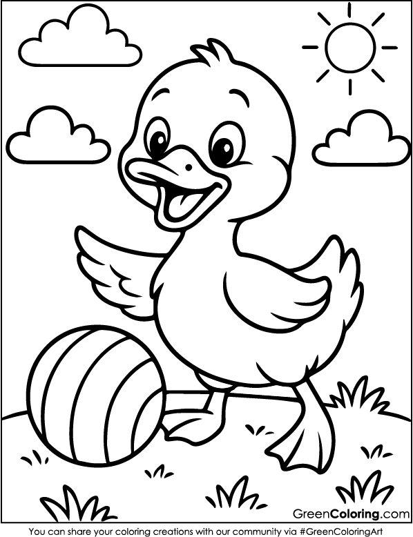Duck Coloring Pages