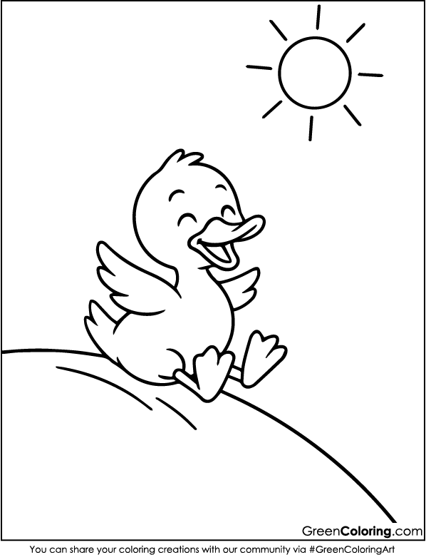 Download Free Printable Duck Coloring Pages PDF