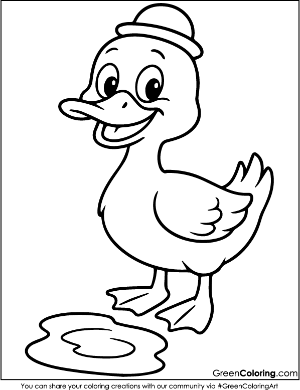 Download Free Printable Duck Coloring Sheets PDF