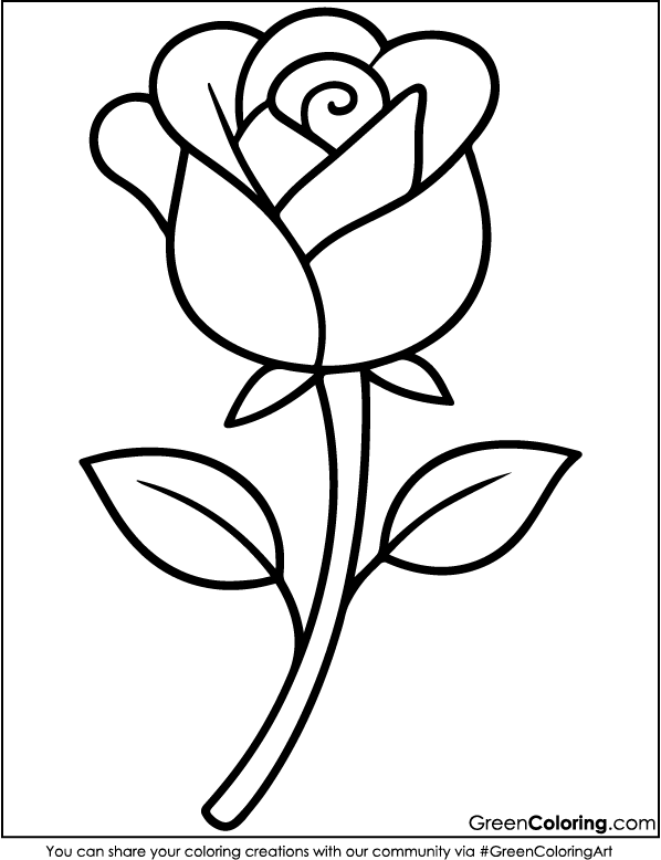 Download Free Printable Flower Coloring Sheet PDF