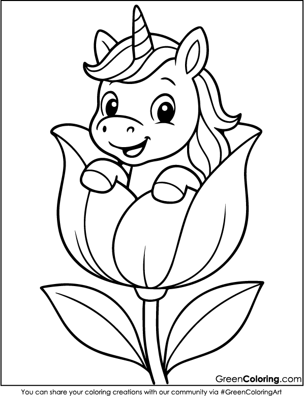 Flower Coloring Pages