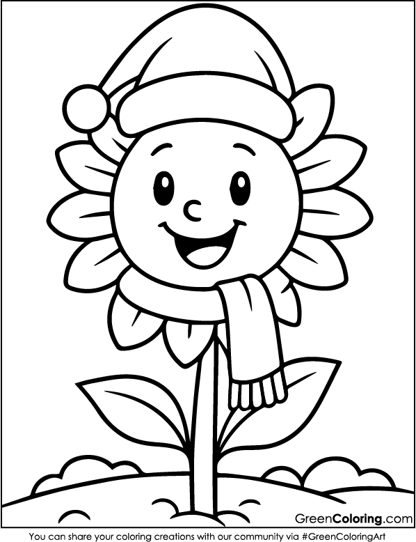 Flower Coloring Pages PDF