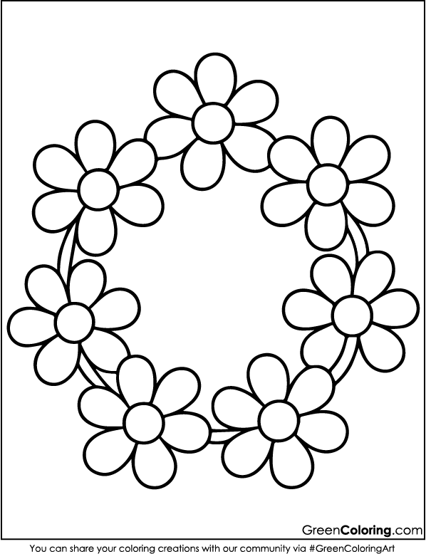 Printable Flower Coloring Pages PDF