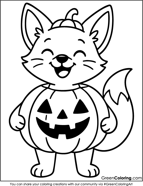 Download Free Printable Fox Coloring Pages PDF