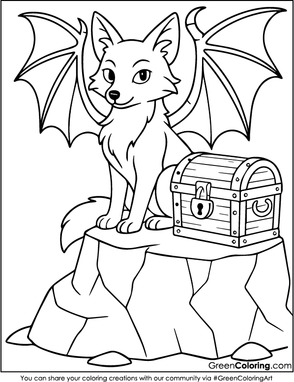 Download Free Printable Fox Coloring Page PDF