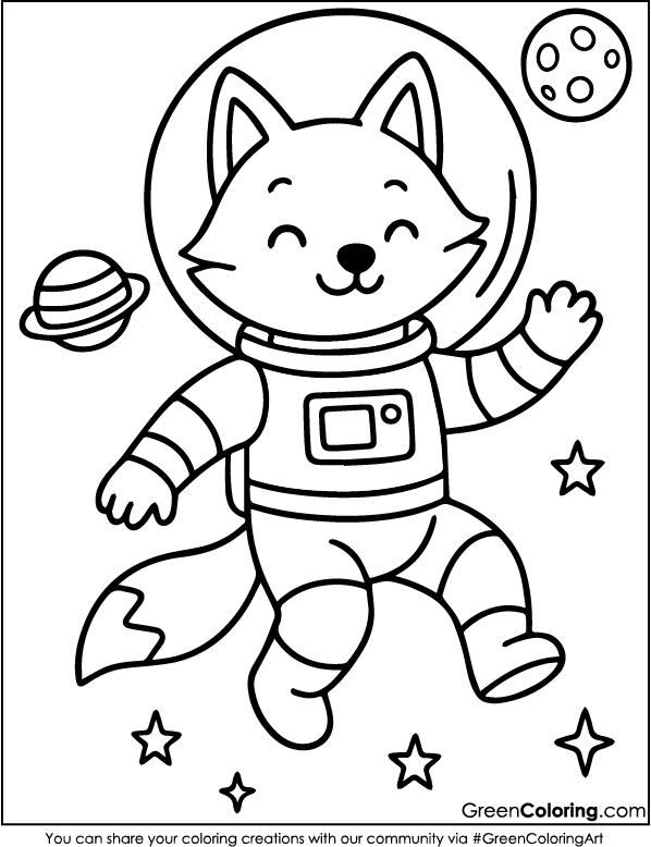 Download Free Printable Fox Coloring Sheets PDF