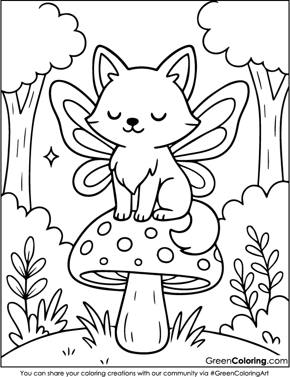 Download Free Printable Fox Coloring Sheets PDF