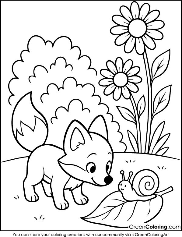 Fox Coloring Pages