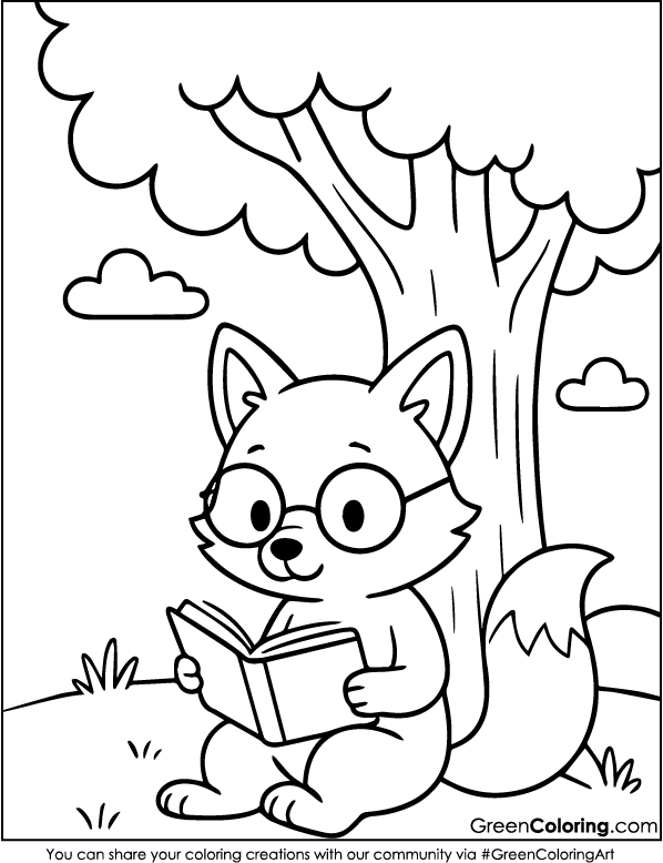 Fox Coloring Pages PDF
