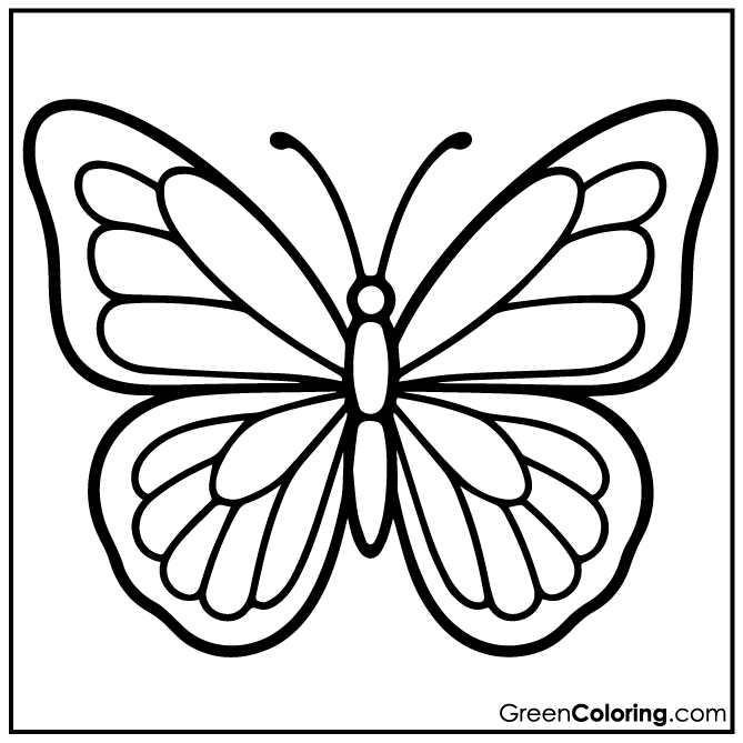 20 Butterfly Coloring Pages (Download Free Printable PDF)