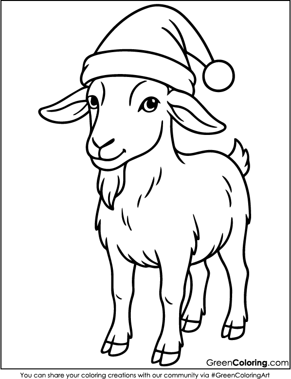 Goat Coloring Pages