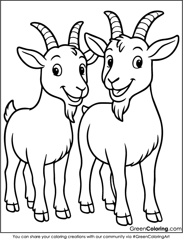Goat Coloring Pages