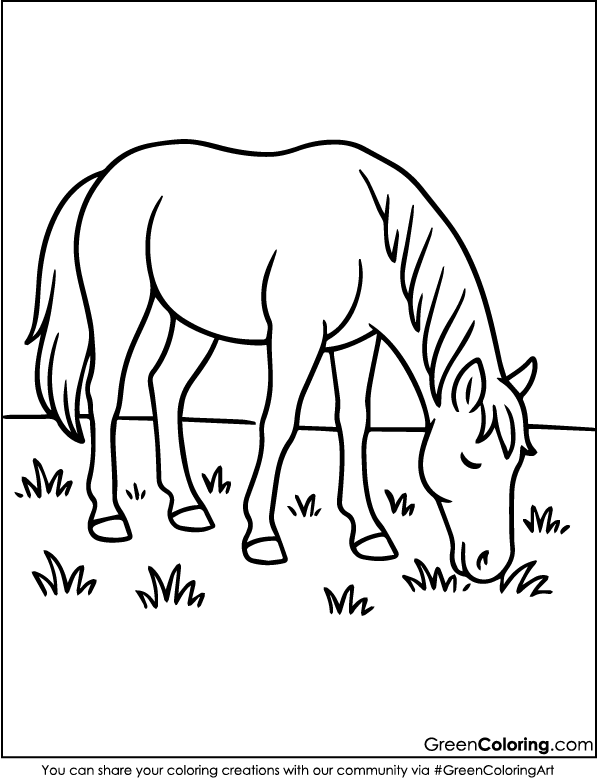 Free Printable Horse Coloring Pages PDF