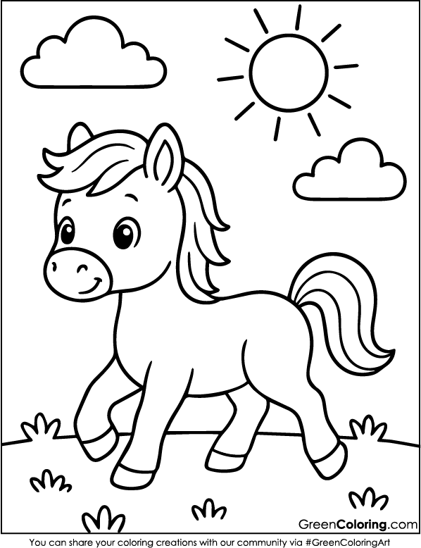 Horse Coloring Pages