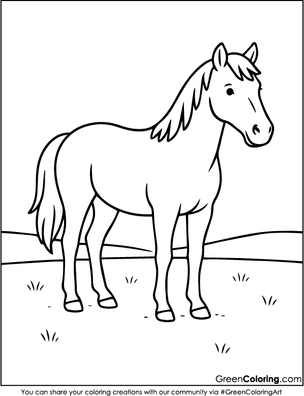 Horse Coloring Pages