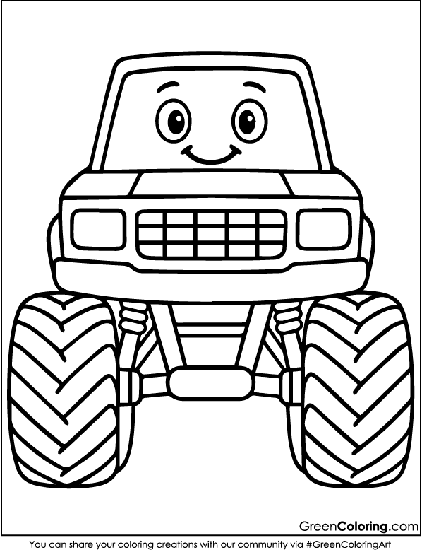 Monster Truck Coloring Pages