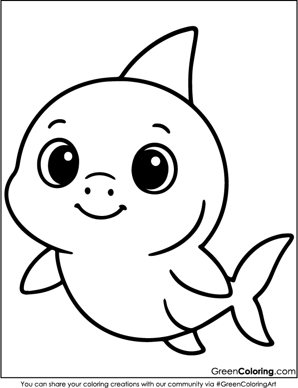 Printable Shark Coloring Pages PDF
