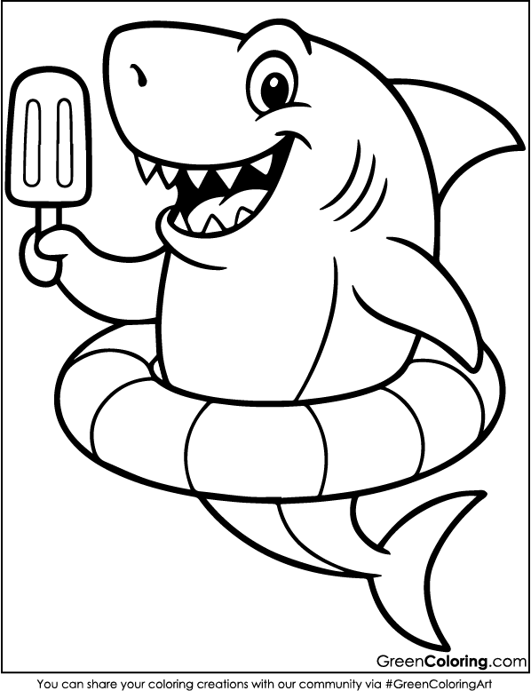 Shark Coloring Pages
