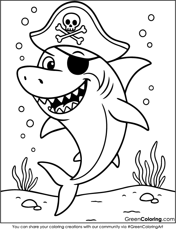 Shark Coloring Pages