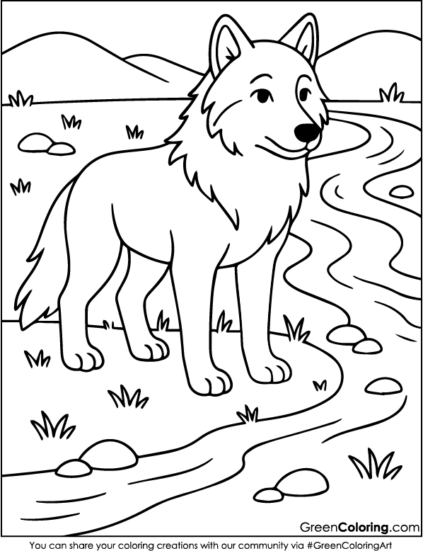 Wolf Coloring Pages