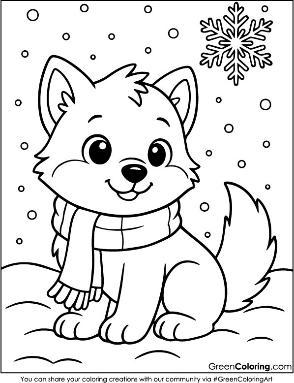 Download Free Printable Wolf Coloring Pages PDF