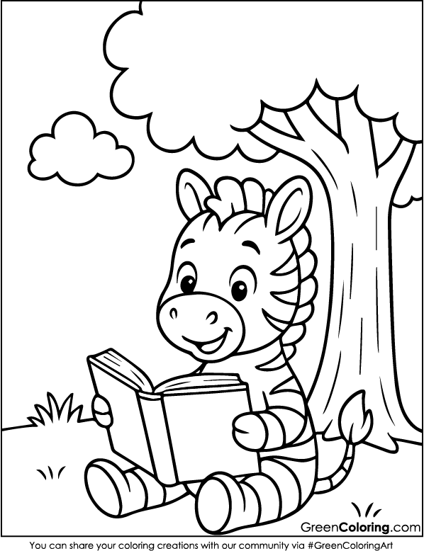 Zebra Coloring Pages