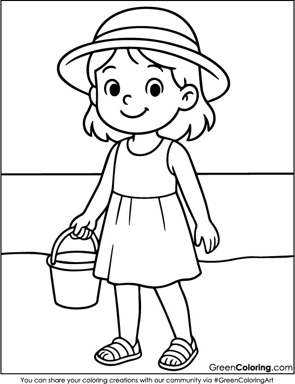Beach Coloring Pages