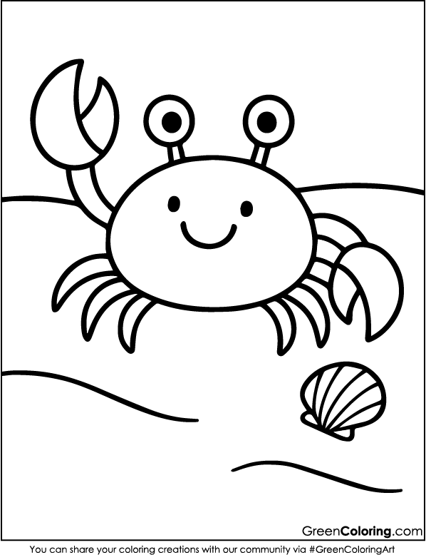 Beach Coloring Pages PDF