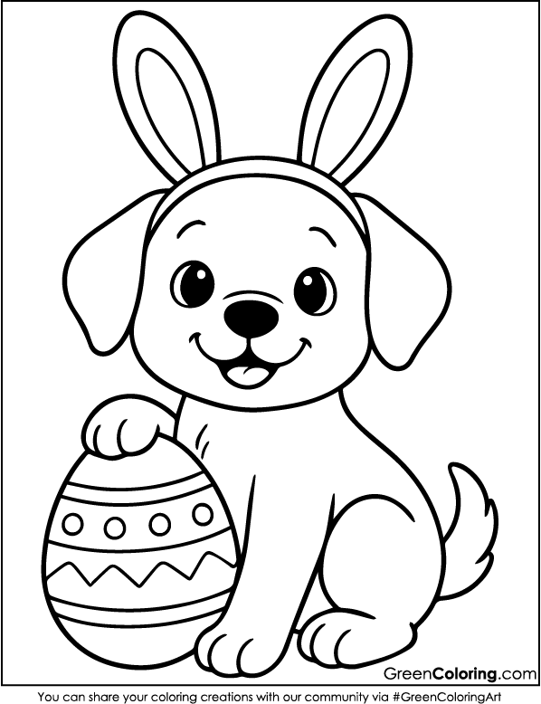 Download Free Printable Easter Coloring Pages PDF