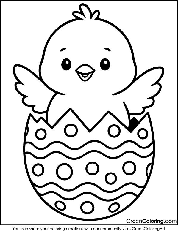 Download Free Printable Easter Coloring Page PDF