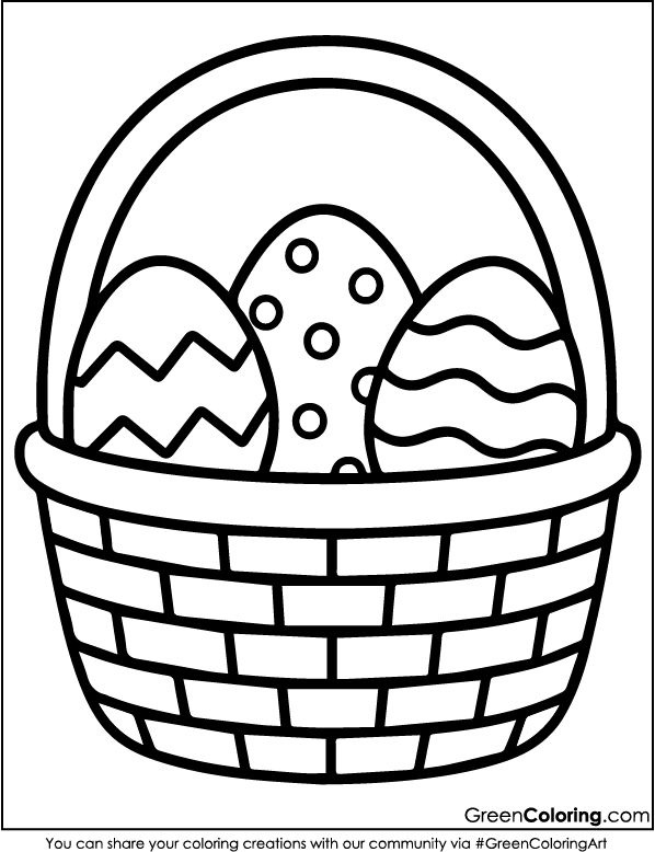 Download Free Printable Easter Coloring Sheet PDF