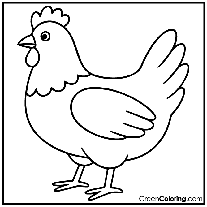 30 Chicken Coloring Pages (Download Free Printable PDF)