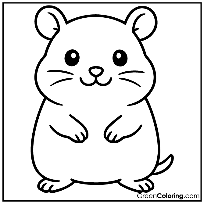 24 Hamster Coloring Pages (Download Free Printable PDF)