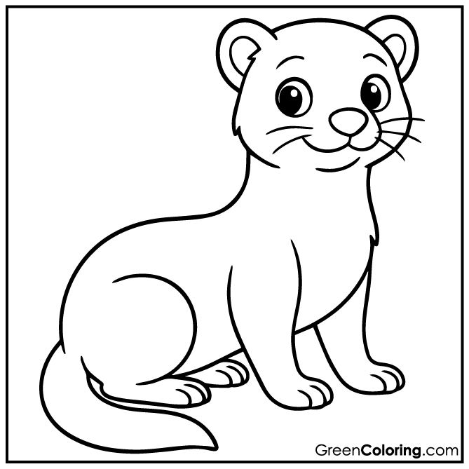 28 Ferret Coloring Pages (Download Free Printable PDF)