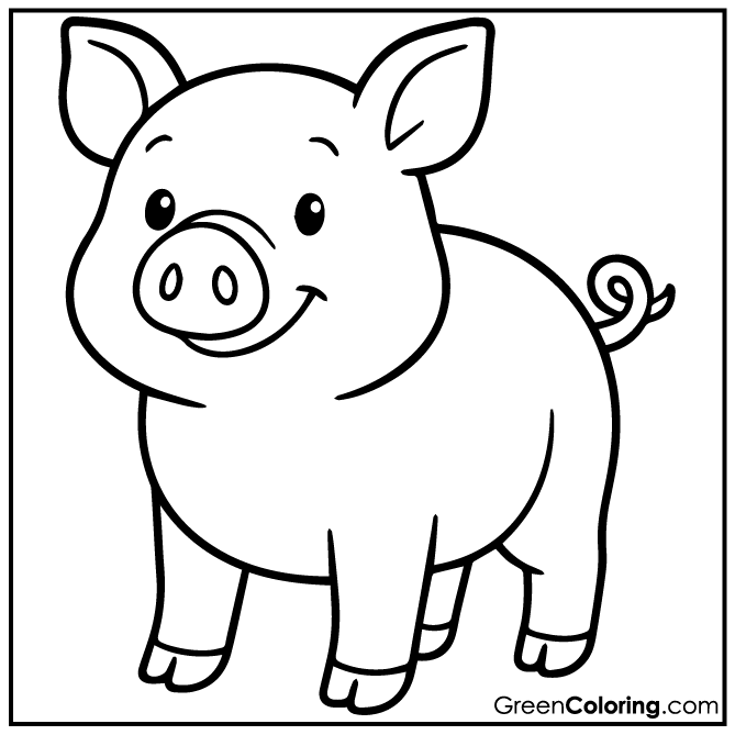 32 Pig Coloring Pages (Download Free Printable PDF)