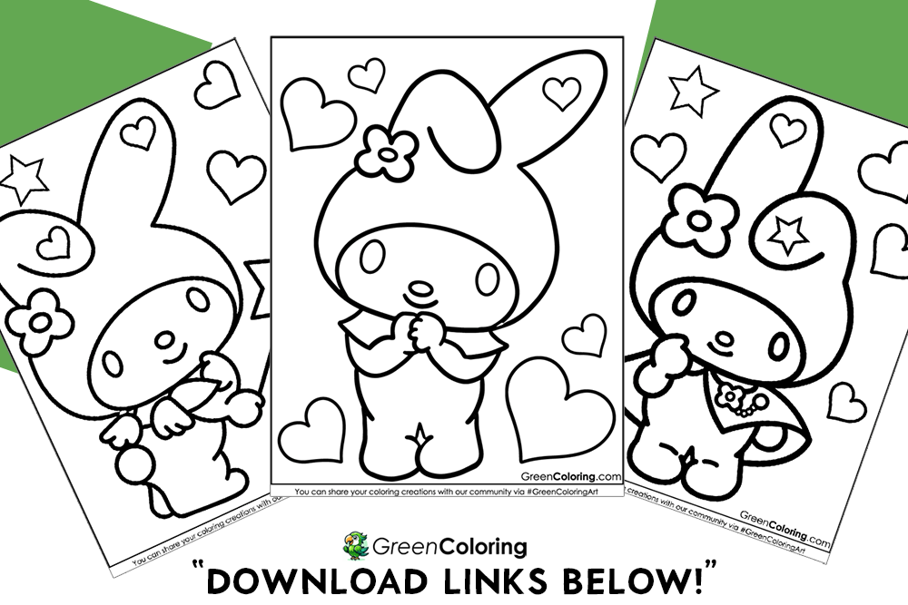 My Melody Coloring Pages