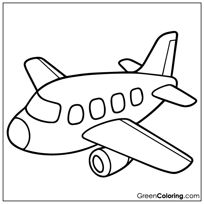 Printable Airplane Coloring Sheets