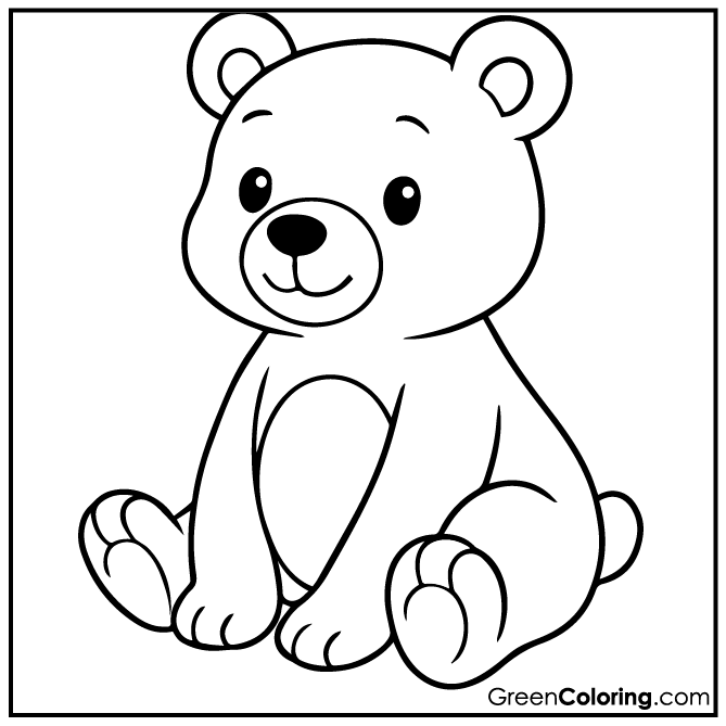 20 Bear Coloring Pages (Download Free Printable PDF)