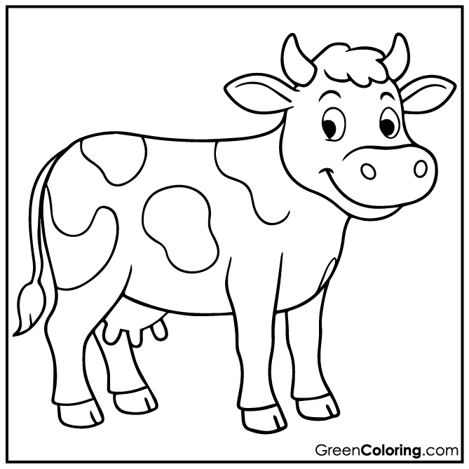 36 Cow Coloring Pages (Download Free Printable PDF)