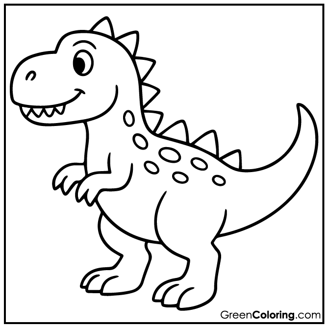 52 Dinosaur Coloring Pages (Download Free Printable PDF)