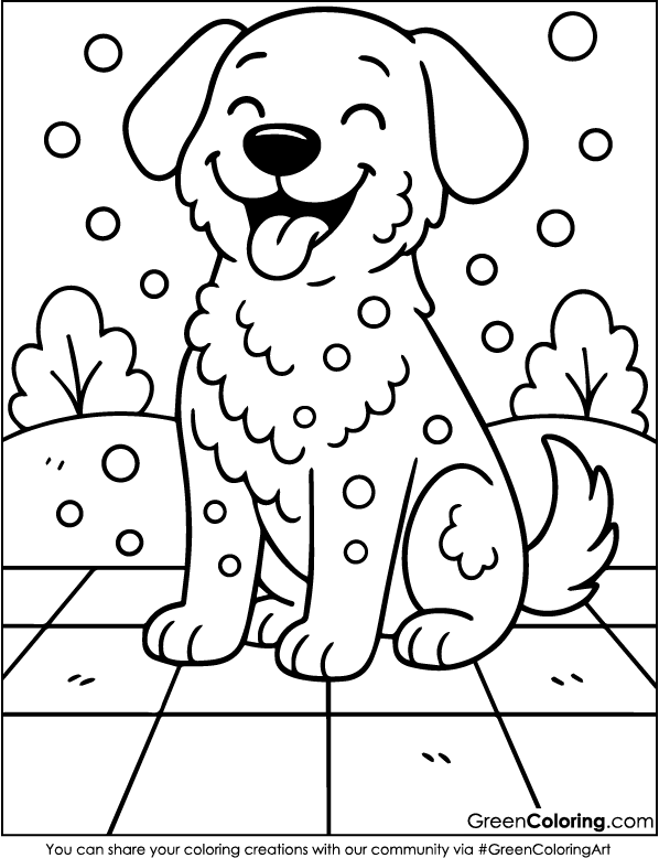 Printable Dog Coloring Pages