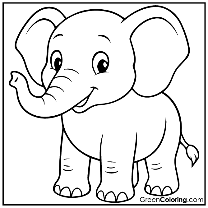 20 Elephant Coloring Pages (Download Free Printable PDF)