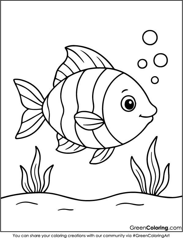 Printable Fish Coloring Pages