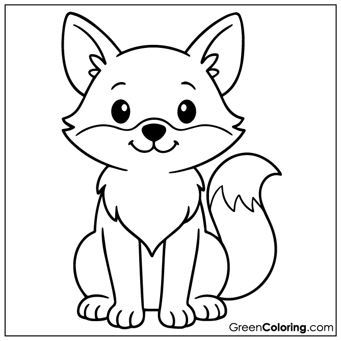 Printable Fox Coloring Sheets