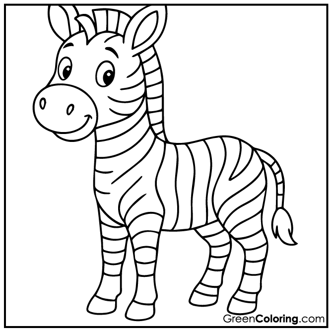 28 Zebra Coloring Pages (Download Free Printable PDF)